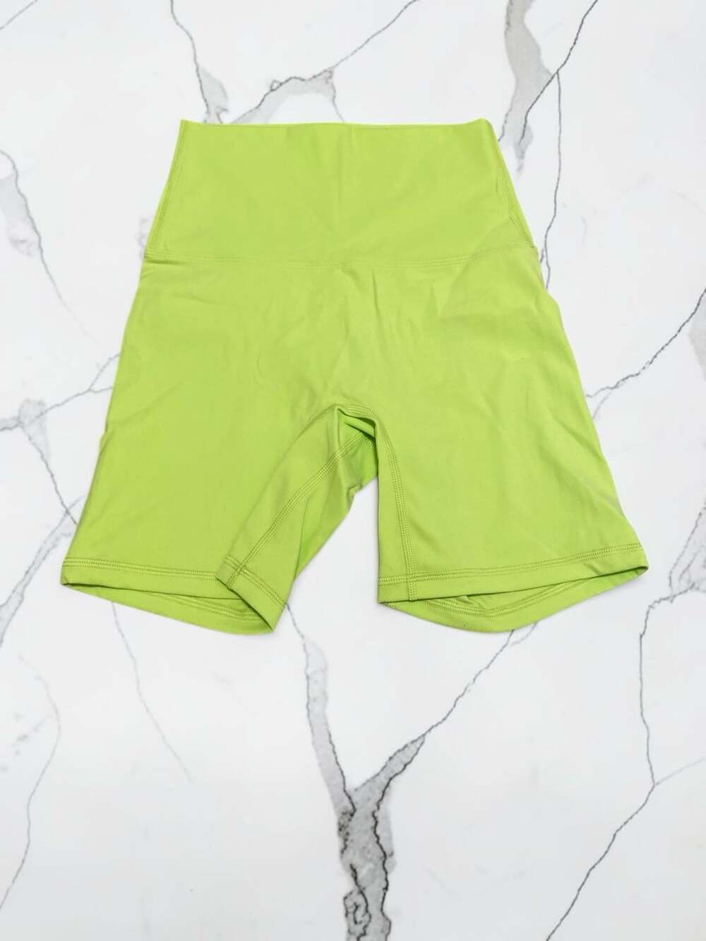 Halara High Waisted Yoga Bike Shorts Lime Green